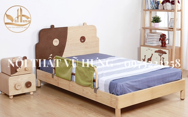 mẫu giường trẻ em bằng gỗ công nghiêp