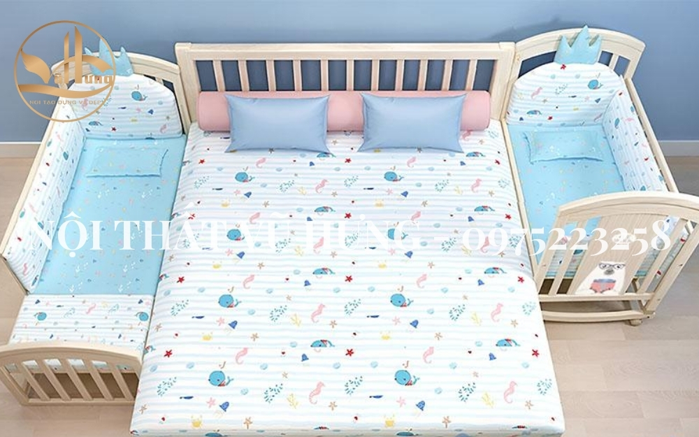 Top 10+ Mẫu Giường Ghép Cho Bé Đảm Bảo An Toàn - Tiện Lợi
