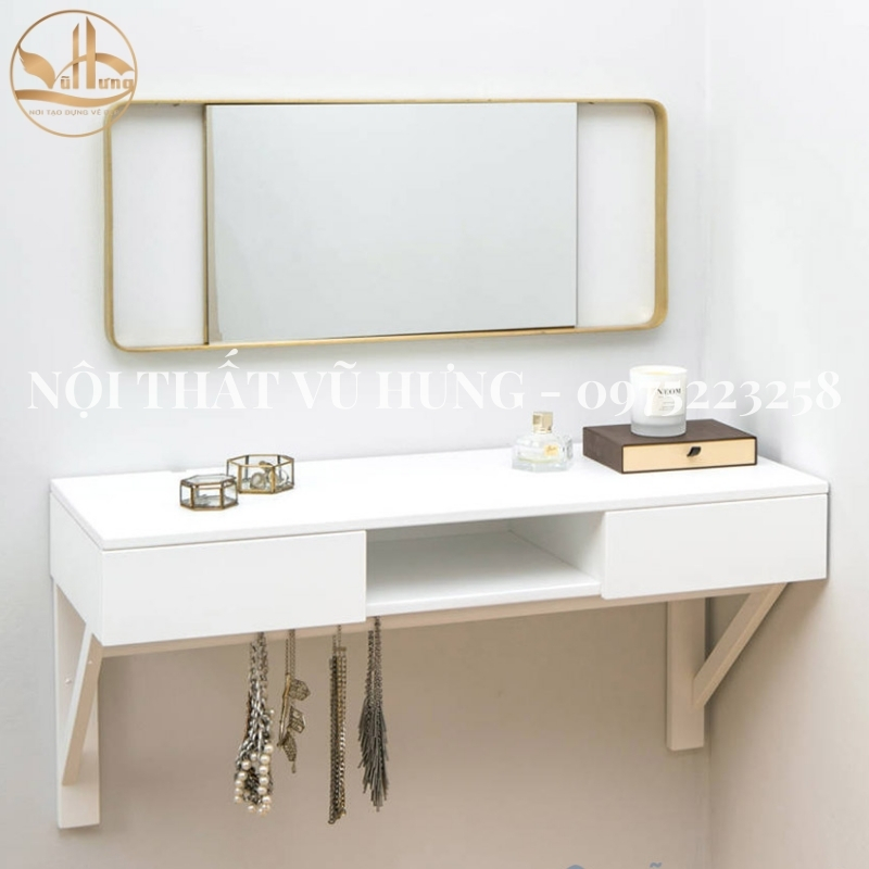 Bàn Trang Điểm Treo Tường - “Làn Sóng” Mới Lạ Trong Thế Giới Nội Thất Hiện Nay 