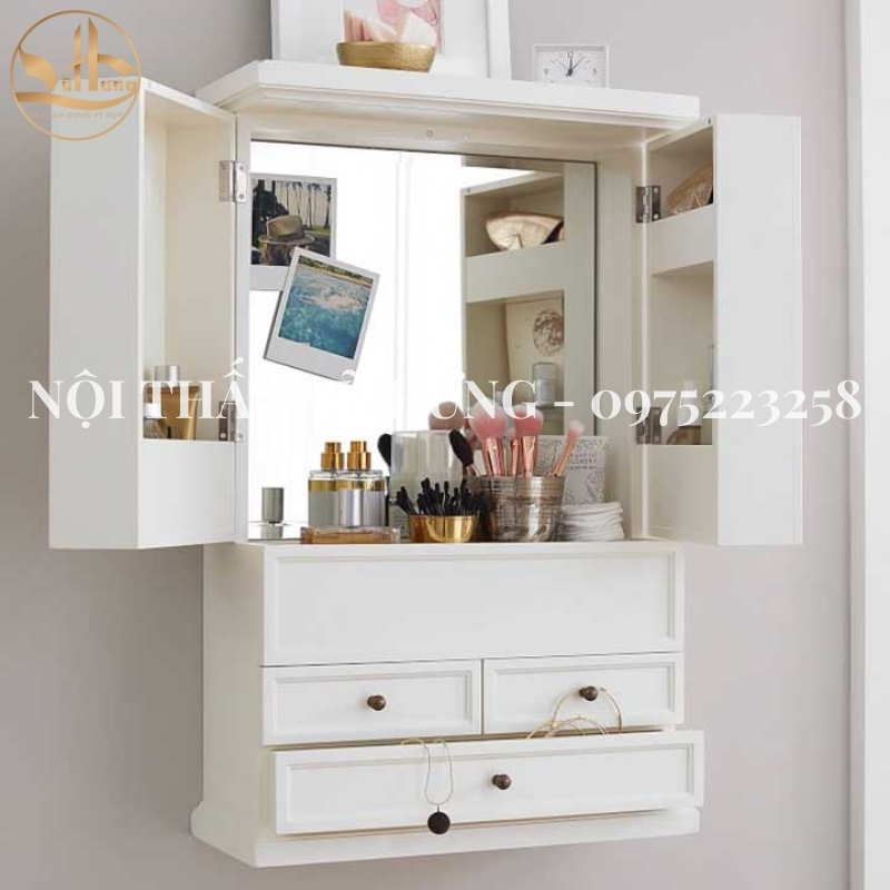 Bàn Trang Điểm Treo Tường - “Làn Sóng” Mới Lạ Trong Thế Giới Nội Thất Hiện Nay 