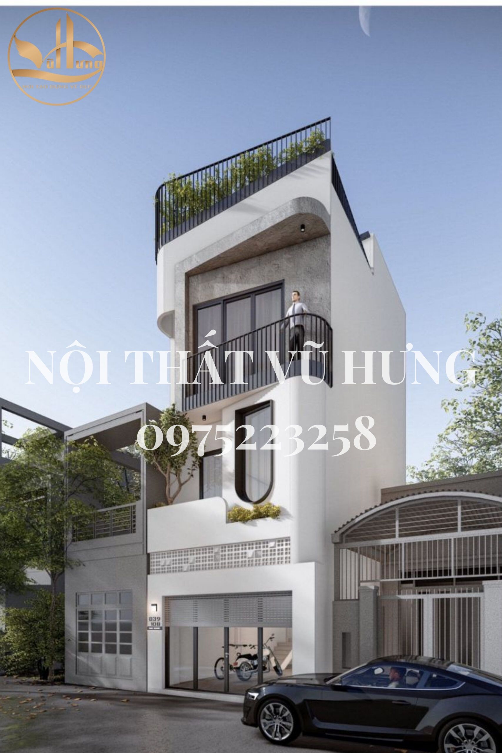 Review Mẫu Nhà 40m2 3 Tầng Và 1 Tầng Thượng Siêu Ấn Tượng 