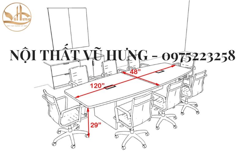 8 Kiểu Kích Thước Bàn Làm Việc Tiêu Chuẩn Tại Nhà - Văn Phòng Công Ty 