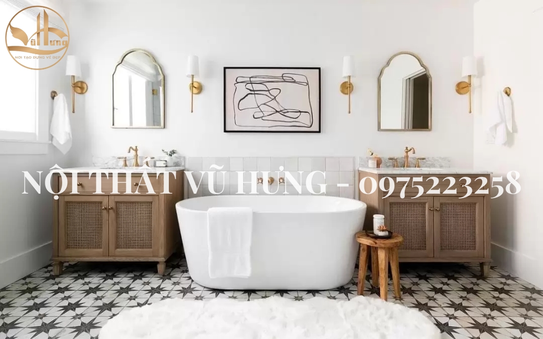 Thiết kế phòng tắm đẹp theo phong cách Địa Trung Hải