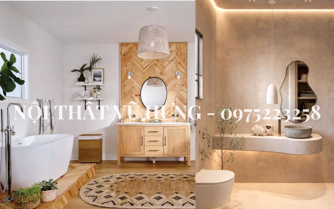 Mẫu phòng tắm đẹp theo phong cách Wabi Sabi