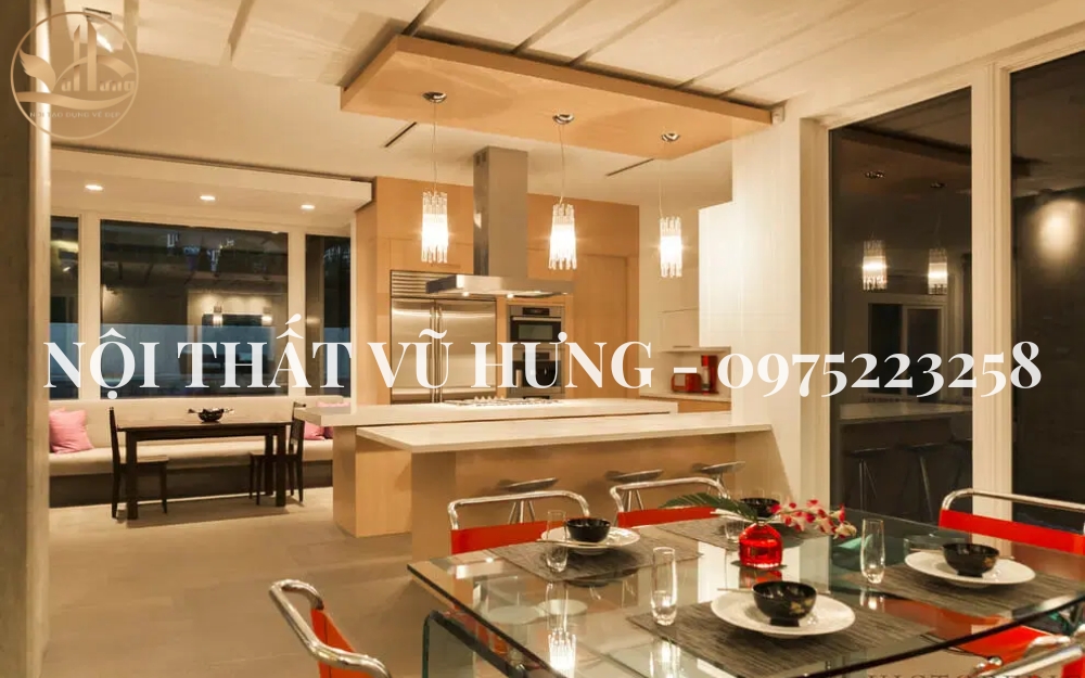 4 Lợi Ích Tuyệt Vời Khi Thi Công Trần Thạch Cao Phòng Ăn 