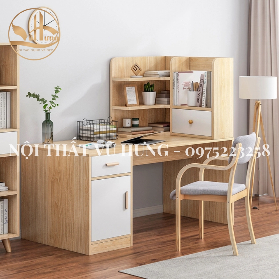Mẫu bàn làm việc gỗ công nghiệp tại nhà