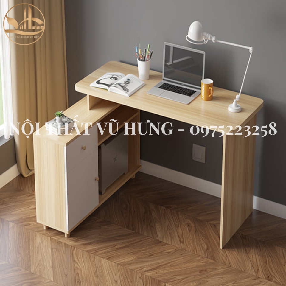 Mẫu bàn làm việc gỗ công nghiệp tại nhà