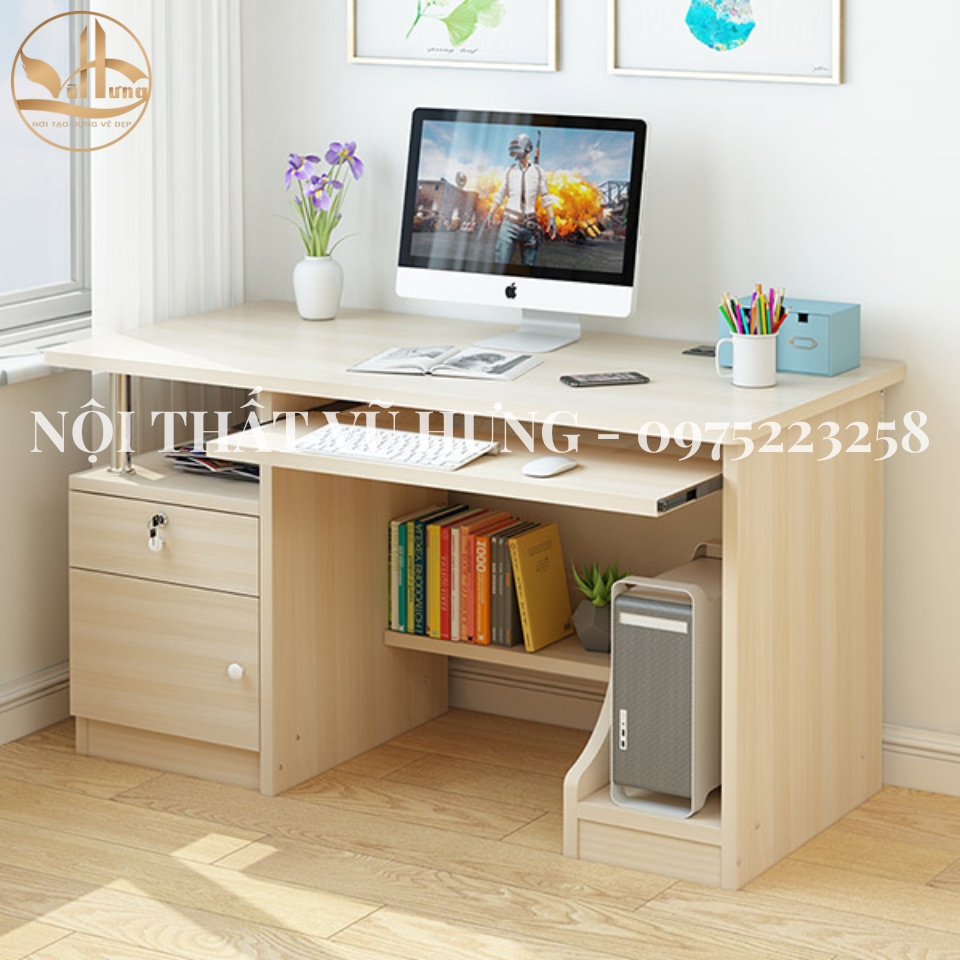 Mẫu bàn làm việc gỗ công nghiệp tại nhà