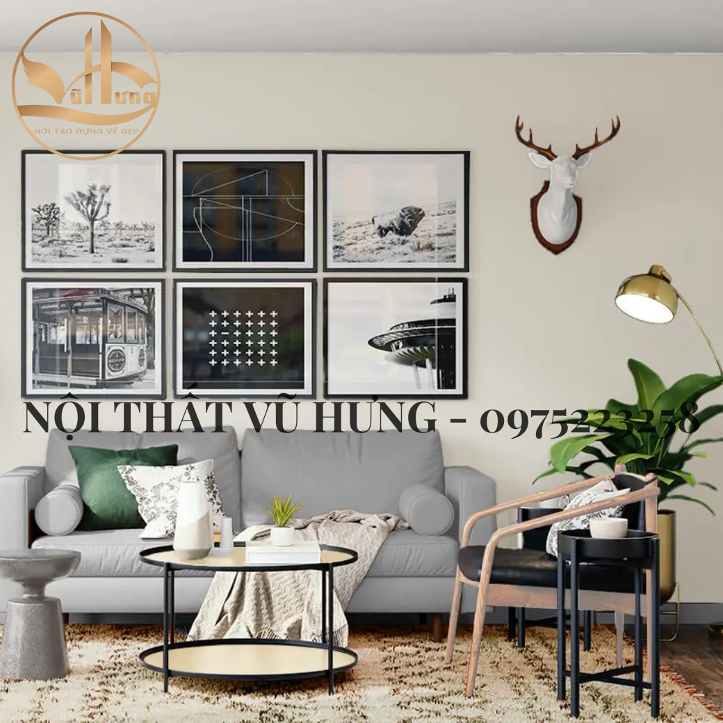 tranh ảnh decor phòng khách nhỏ đẹp