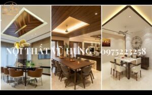 4 Lợi Ích Tuyệt Vời Khi Thi Công Trần Thạch Cao Phòng Ăn 