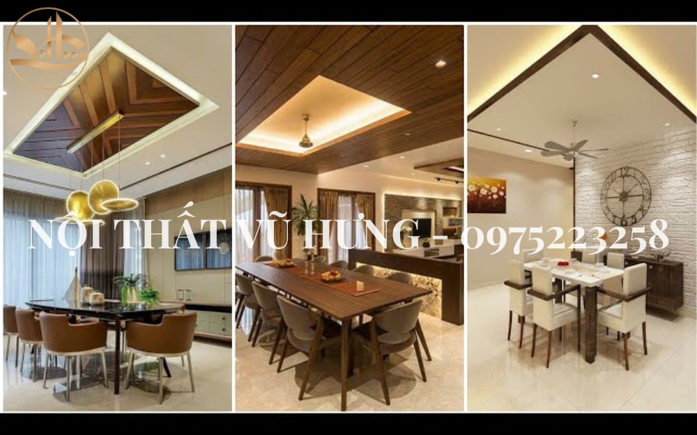 4 Lợi Ích Tuyệt Vời Khi Thi Công Trần Thạch Cao Phòng Ăn 