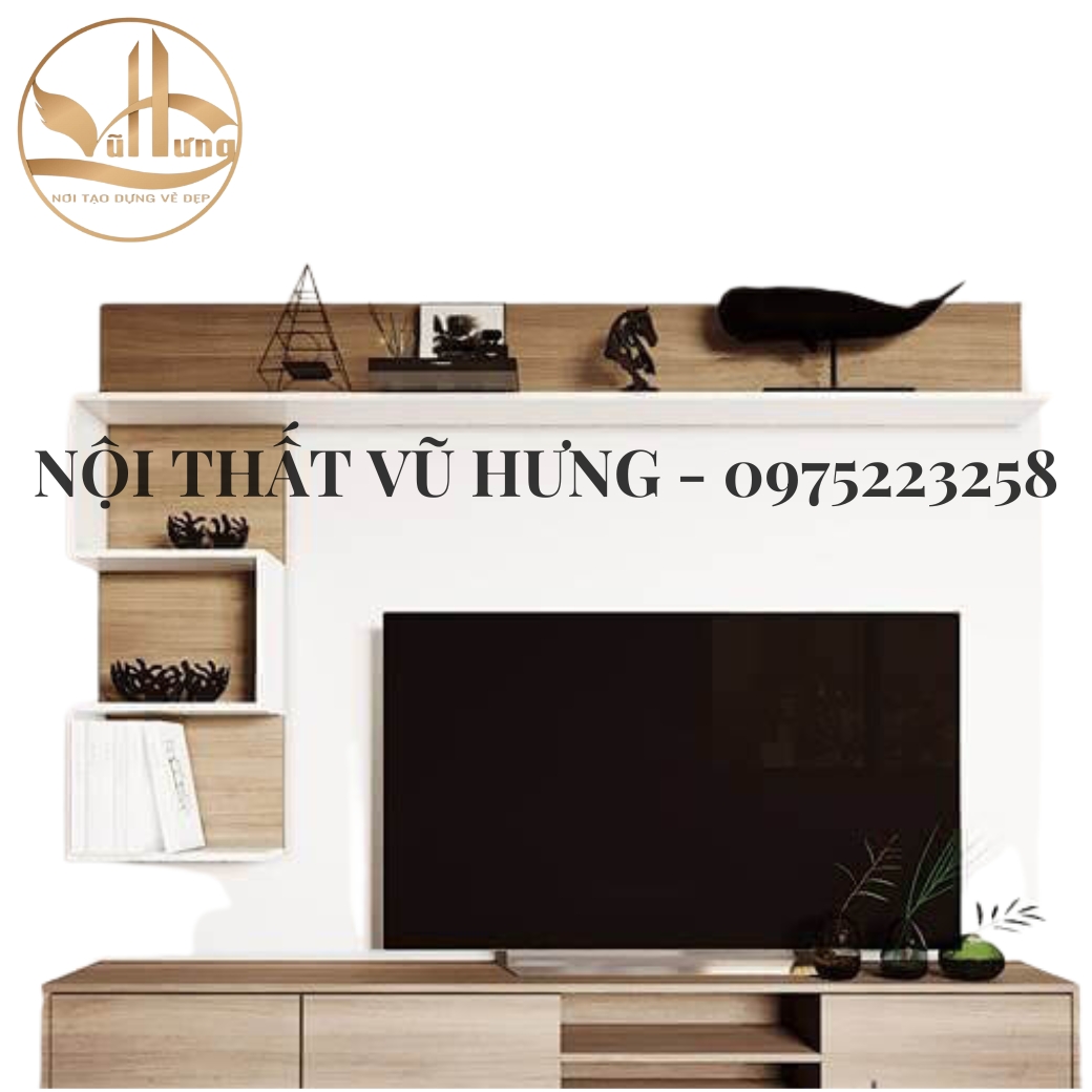 Kệ tivi treo tường nhỏ gọn - tiện lợi