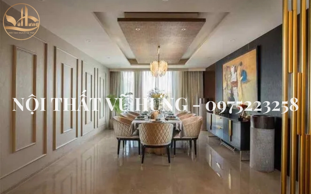 4 Lợi Ích Tuyệt Vời Khi Thi Công Trần Thạch Cao Phòng Ăn 