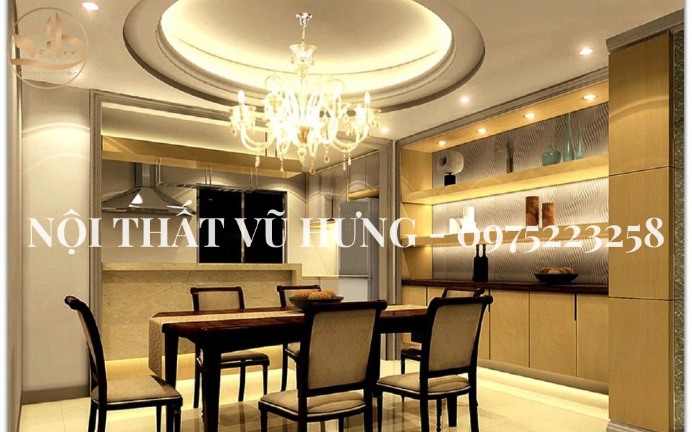 Nên áp dụng kiểu trần thạch cao phòng ăn nào phù hợp với nhu cầu nhất?