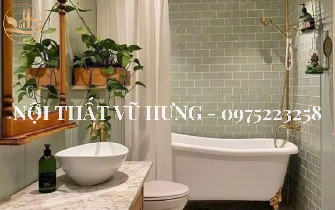 Mẫu phòng tắm đẹp theo phong cách Vintage