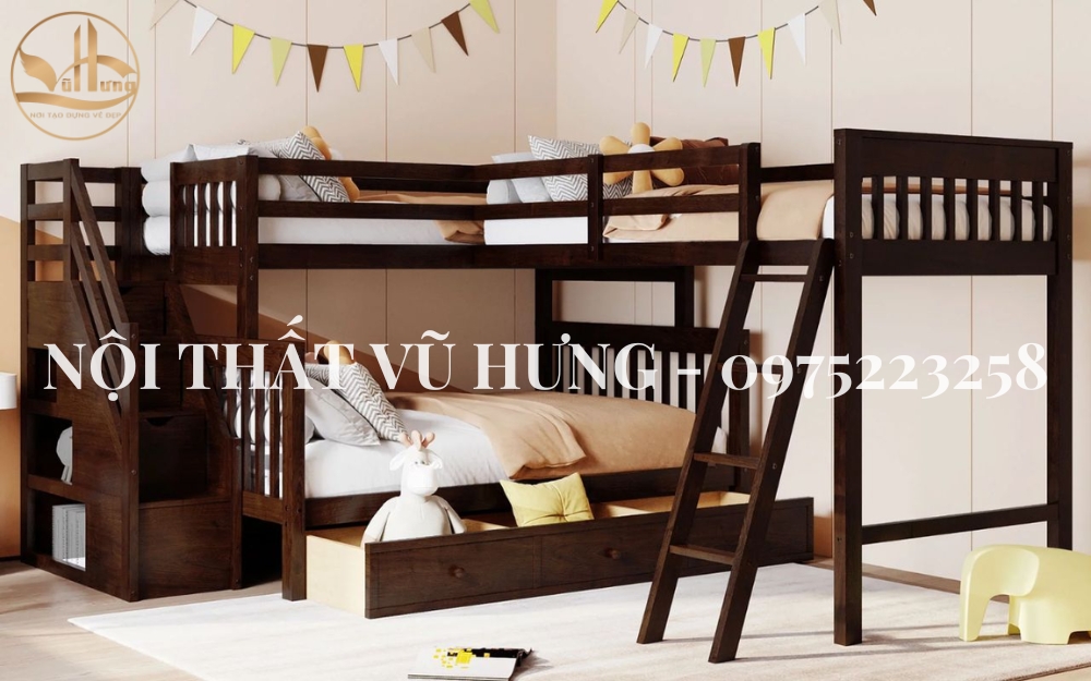 4 ưu điểm nổi trội khi sử dụng thiết kế giường tầng bằng gỗ
