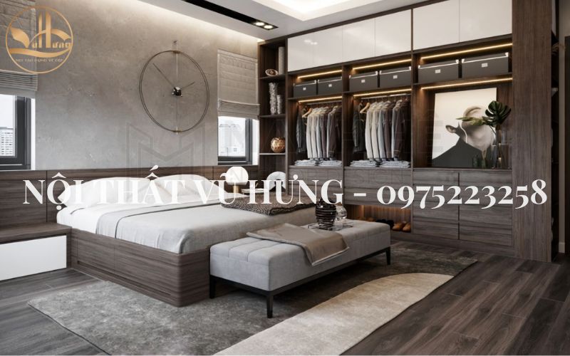 Thiết kế phòng ngủ với diện tích 15m2 với phong cách Urban 