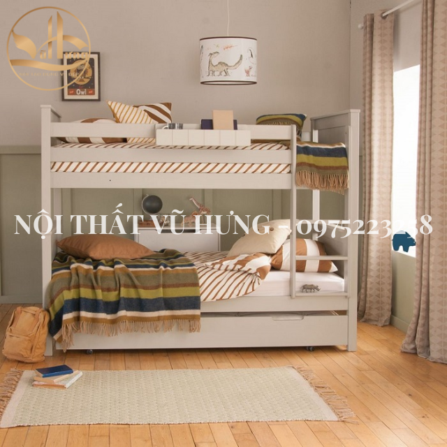 15+ Mẫu Giường Tầng Bằng Gỗ Phổ Biến Nhất Hiện Nay 