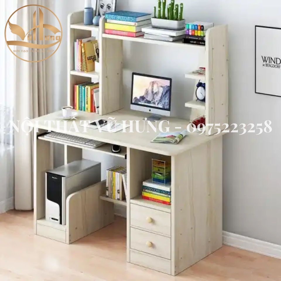 19+ Mẫu Bàn Làm Việc Gỗ Công Nghiệp Chất Lượng - Giá Rẻ