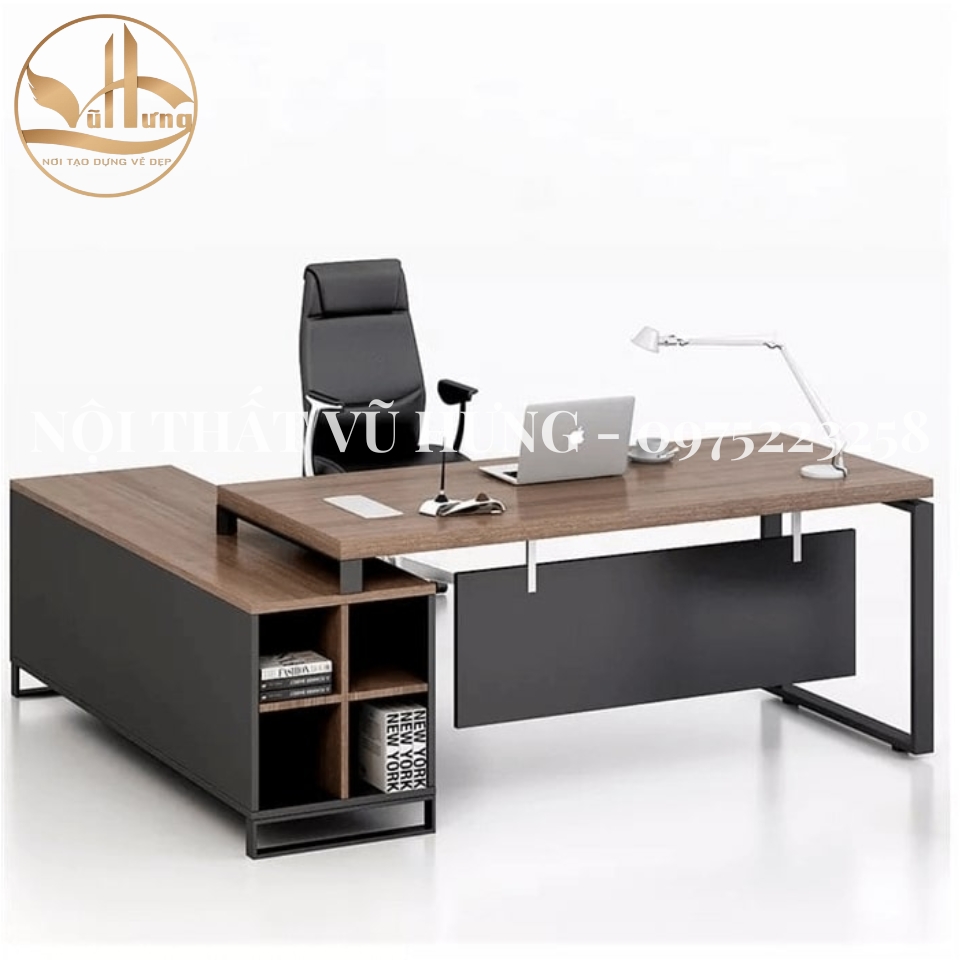 Mẫu bàn giám đốc gỗ công nghiệp