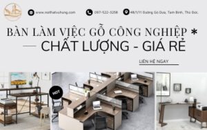 19+ Mẫu Bàn Làm Việc Gỗ Công Nghiệp Chất Lượng - Giá Rẻ