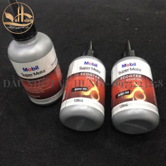 Dầu lap xe ga Mobil Super Moto Scooter Gear Oil 80W90